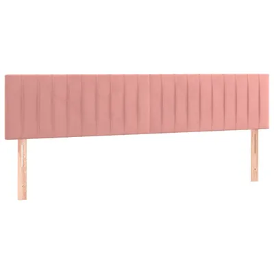 Immagine prodotto di vidaXL Testiere 2 pz. Velluto rosa 100x5x78/88 cm