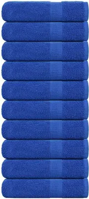Produktbild von Möbel Handtücher FROGN 10 Stk. Blau 50x100 cm 360 g/m² - Duschtücher &55104