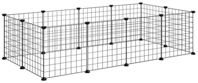 Produktbild von PawHut Freigehege Freilaufgehege für Kleintiere 35 x 35 cm Schwarz