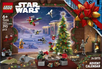 Zdjęcie produktu dla Kalendarz adwentowy dzieci 2026 LEGO 75456 Star Wars zabawka niespodzianka codziennie prezent dziewczynek chłopców kalendarz świąteczny okres adwentu