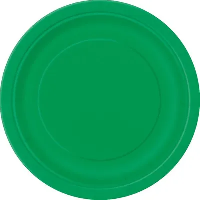 Produktbild von 8 kleine runde Teller dunkelgrün