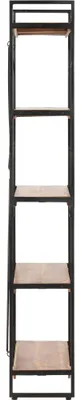 Obrázek produktu pro vidaXL Regál na knihy 5 přihrádek 60x30x180 cm Akátové masivní dřevo