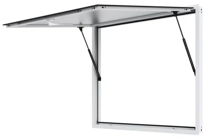Produktbild von VEVOR Verkaufsfenster für Food Trucks, 36"x36" Aluminiumlegierung Verkaufsfenster für Food Trucks, bis zu 85 Grad Steh-Servicefenster mit Markisentür & Zieh-Haken, für Food Trucks Verkaufsanhänger, 1220 x 915 mm