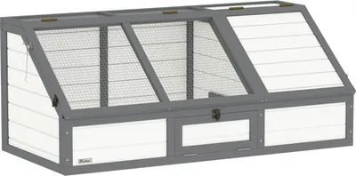 Image de Fortuna Lai Enclos pour tortues, enclos extérieur pour tortues, conception sans fond, facile à ouvrir, maison pour tortues, blanc