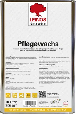 Produktbild von LEINOS Pflegewachs 10 l für Holz, Kork & Stein innen, Wachsfinish