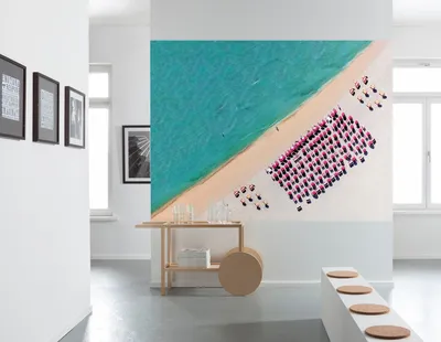 Produktbild von Komar Vlies Fototapete "South Beach", blau/rot/braun, 248 x 184 cm; XXL2-047