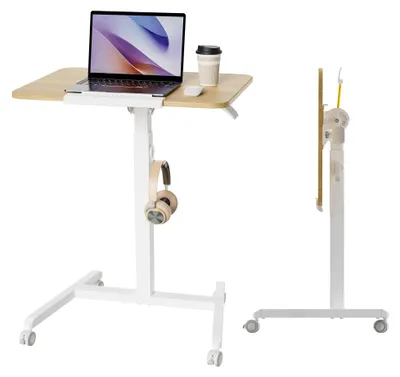 Obrázek produktu pro Nastavitelný stolek na notebook s kolečky