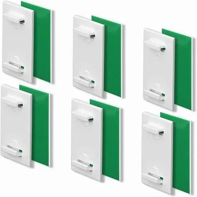 Produktbild von Geplooide gordijnhaak plaat, gordijnhouder, groene, zonder spijkers, haak bevestiging.