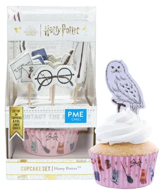Immagine prodotto di Set di 24 stampi per muffin e decorazioni per torte a tema Harry Potter, marca PME