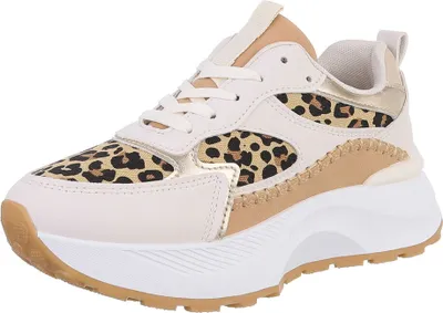 Produktbild von Ital-Design Damen Freizeitschuhe  Textiloptik, Lederoptik Sneakers Low 88828624 Beige Gr.  38