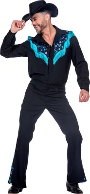 Produktbild von Disco Cowboy Kostüm - Line Dance Fasching Kostüm Größe: L