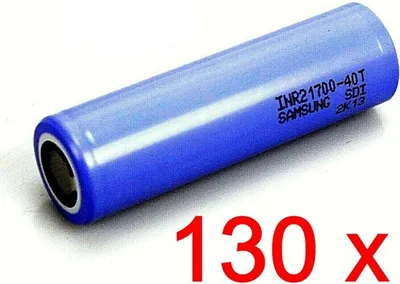 Produktbild von 130 X Samsung SDI INR 21700-40T  3,6V 4000 mAh Akku Li-Ion