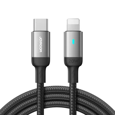Produktbild von Joyroom S-CL020A10 (schwarz) USB Lightning Typ C 20W 1,2m Kabel