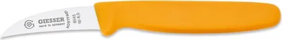 Produktbild von Giesser Messer Schälmesser Tourniermesser Kneipchen 6cm Klinge gebogen 11 Farben - gelb