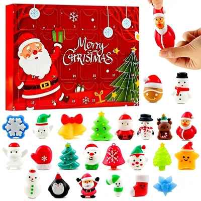 Adventskalender 2026, 24 Tage, weihnachtliche Figuren, Anti-Stress