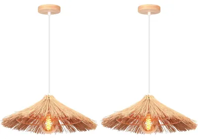 Zdjęcie produktu dla Lampa wisząca z naturalnego bambusa do wnętrz