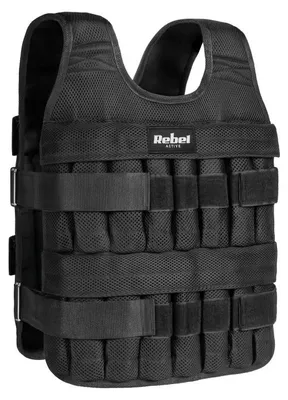 Obrázok produktu pre Rebel RBA-2526-30 Nastaviteľná záťažová vesta 30 kg, čierna