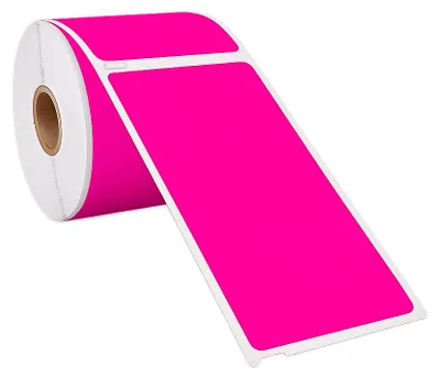 Produktbild von Dymo 99014 Rosa kompatible Etiketten - 101 mm x 54 mm - 220 Etiketten - Permanent - S0722430, KI-generiertes Bild