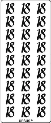 Produktbild von Kreativsticker 10x23cm Motiv 111 VE=5 Stück silber