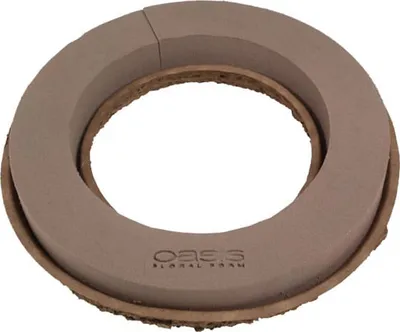 Produktbild von Oasis Steckschaumring Biolit Natur Braun Tischkranz Trauerfloristik Deko Ø39cm 2er-Set