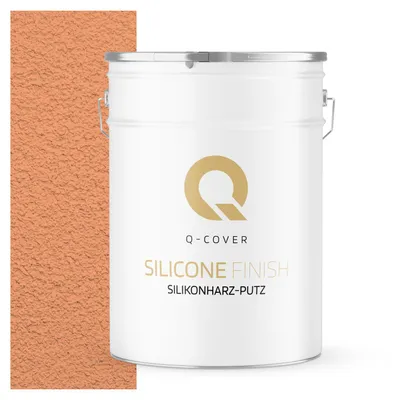 Produktbild von Silikonharz-Putz | Lachs | Reibeputz | Silikonputz | Fassadenputz | 25 kg 2mm | Kratzputz Oberput Strukturputz Fertigputz Wände Und Decken