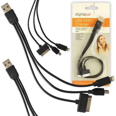 Image de Câble de charge USB Micro Type B pour iPhone, compatible avec les connecteurs Lightning 8 broches et 30 broches, 3 en 1