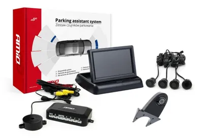 Image de AMiO Parking Assist TFT02 4,3" avec caméra HD-502-IR 4 capteurs, noir "GOLD"