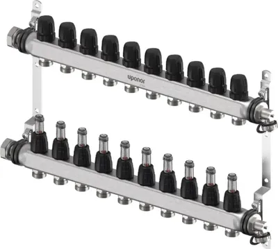 Obrázok produktu pre Rozdeľovač UPONOR Vario S FM, 10xG3/4, Euro, G1, 1 ks.