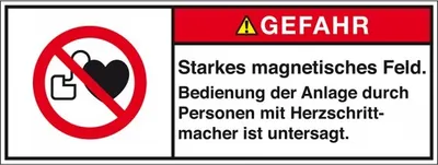 Produktbild von Dreifke® Aufkleber I Produktsicherheitsschild Gefahr - Starkes magnetisches F...