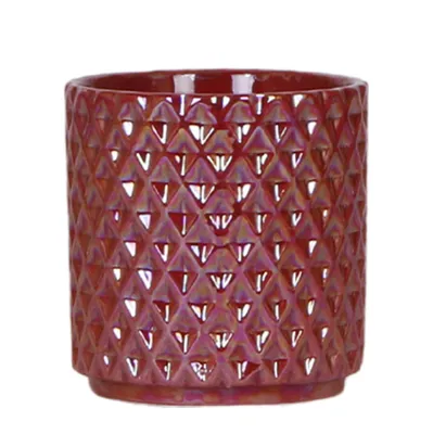 Produktbild von Kolibri Home | Diamond Pearl Dekotopf - Red - Ø9cm
