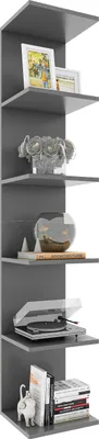 Immagine prodotto di Mensola appesa in legno | Scaffale salvaspazio | Dimensioni: H. 180 x W. 35 x D. 30 cm | Elegante mensola appesa | Scaffale di stoccaggio | Libreria | Tavola da parete - Lazas