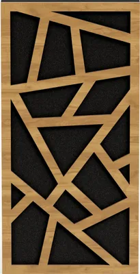 Produktbild von 12er-Set — Schmale Schallabsorptions-Diffus-Akustikplatte | 50 x 25 cm | Modell-Dicke-Farbe: (SKYROSS - 53 mm | Eiche]
