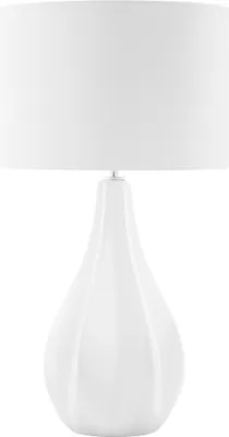Obrázok produktu pre BELIANI Stolná lampa svetlobéžová porcelán umelý hodváb okrúhle bubnové tienidlo 60 cm moderný glamour štýl obývačka spálňa