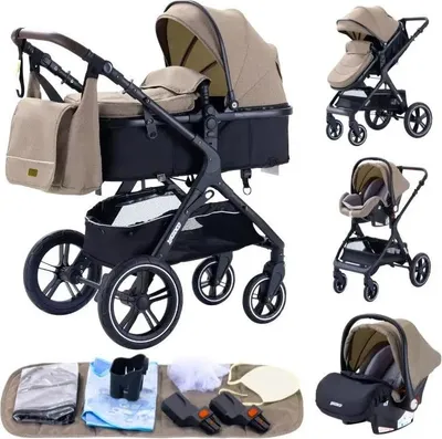 Produktbild von Säuglingstransport, 3-in-1 Design, leicht und faltbar, HX1 khaki