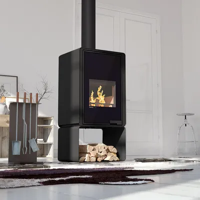 Produktbild von HS Flamingo Deluxe Pentai Kaminofen Schwarz