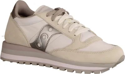 Produktbild von Saucony Jazz Triple Damen, Sneaker, Leder/Textil, White/Silver, NEU - Damenschuhe Sneaker, Weiß, leder/textil
