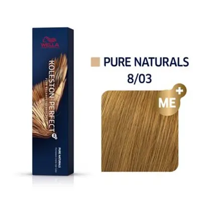 Zdjęcie produktu dla Wella Koleston Perfect ME+ 8/03 Jasny Blond Naturalne Złoto Trwała farba do włosów 60ml
