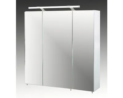 Obrázok produktu pre Zrkadlová skrinka s osvetlením Möbelpartner Dorina 70 x 16 x 75 cm biela