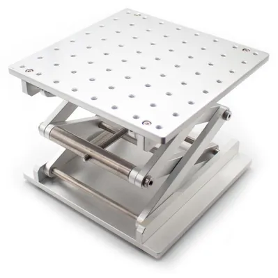 Obrázek produktu pro Ručně ovládaná zvedací plošina, rozměry 200x200 mm, rozsah výšky 85 mm - 330 mm