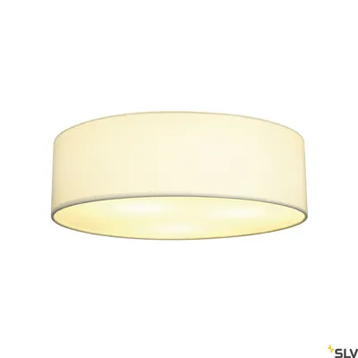 Zdjęcie produktu dla Lampa sufitowa Tenora, CL-1, biały klosz tekstylny E27 Ø50 cm