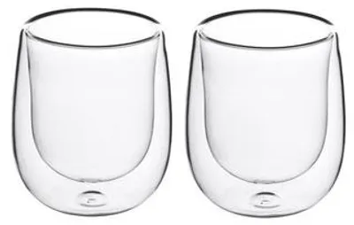 Produktbild von Doppelwandglas 250ml Thermoglas Borosilikat Glas isolierend Becher