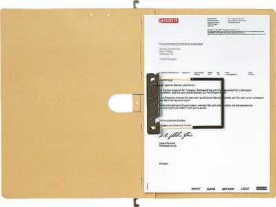 Zdjęcie produktu dla LEITZ 1989-00-00 25-kieszeniowe teczki zawieszkowe ALPHA® 1989 karton naturalny brąz DIN A4
