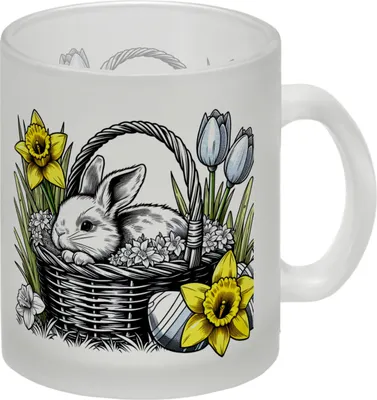 Produktbild von Osterhase im Osternest Glas Tasse
