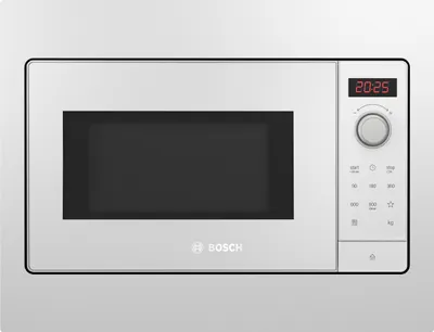 Obrázok produktu pre Bosch BFL523MW3, Vstavaný, Sólo mikrovlnná rúra, 20 L, 800 W, Vstavaný displej, LED