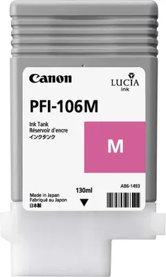 Immagine prodotto di Canon PFI-106 M - 130 ml - Magenta - Originale - Serbatoio d'inchiostro - per imagePROGRAF iPF6400, iPF6400SE, IPF6450