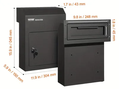 Immagine prodotto di Cassetta portachiavi - Scatola portachiavi - Cassaforte per chiavi - Portachiavi - Contenitore per chiavi - Nero - Contenitore in acciaio