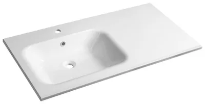 Obrázok produktu pre ARECA umývadlo z liateho mramoru 101 x 51,5 cm, vľavo, biele