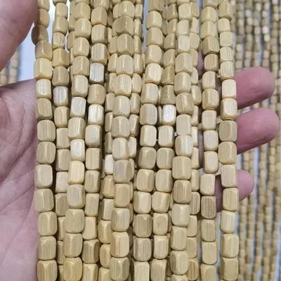 Produktbild von Perlenvorhang Türvorhang Holz Bambus 80x220cm (80 Stränge)