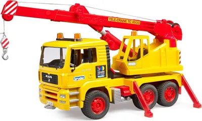 Produktbild von Bruder 01054 - MAN TGA Kranwagen Limited Anniversary Edition - 1:16