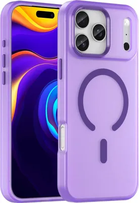 Produktbild von Mobigear Shockproof iPhone 17 Pro Max MagSafe Hülle Hardcase Backcover - Lila